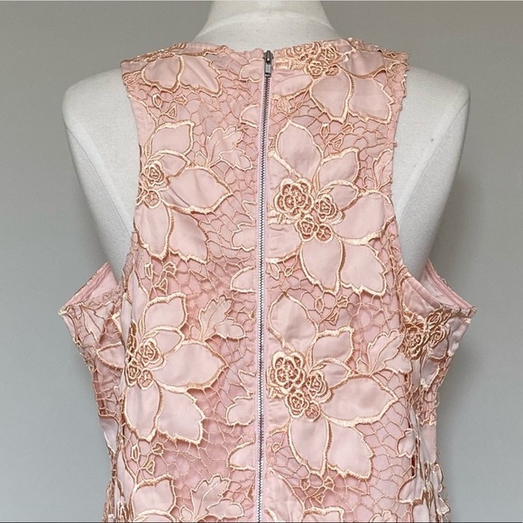 Lovers + Friends Dress Caspian Blush Lace Shift Dress, L - Picture 6 of 13